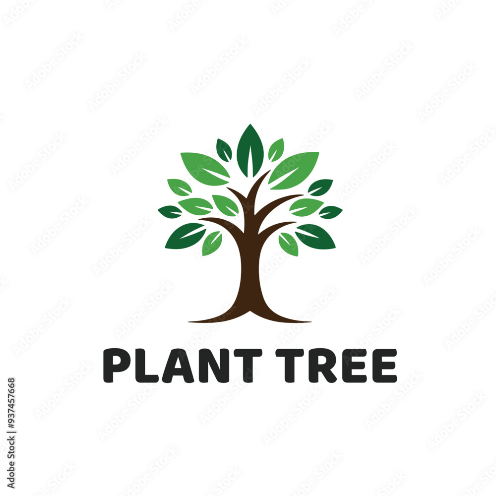 Fototapeta premium Plants tree logo vector
