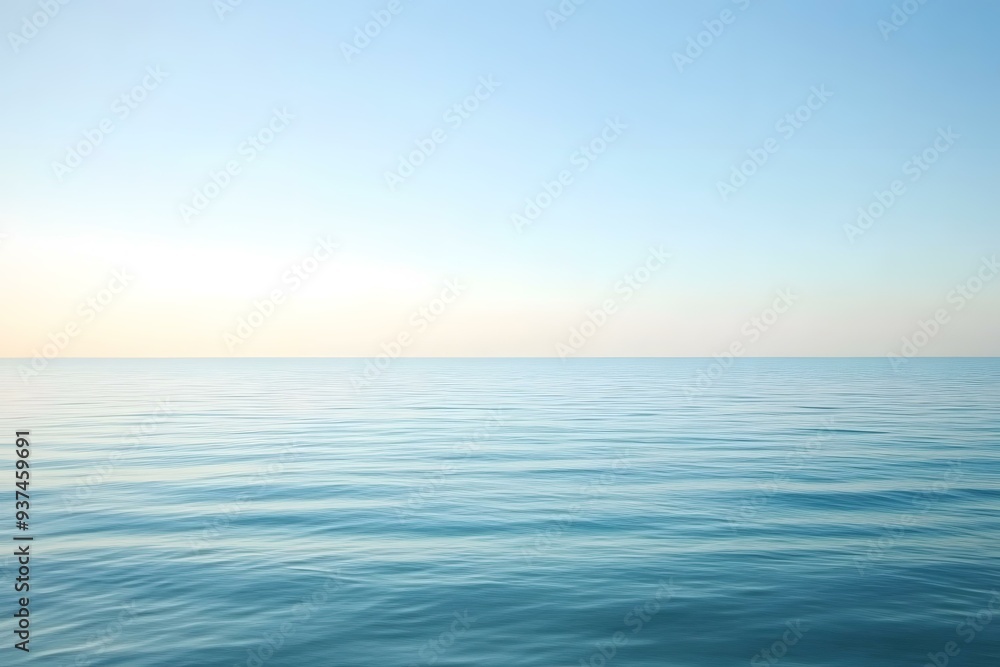 Calm Sea Surface with Blue Sky Calm Sea Surface with Blue Sky