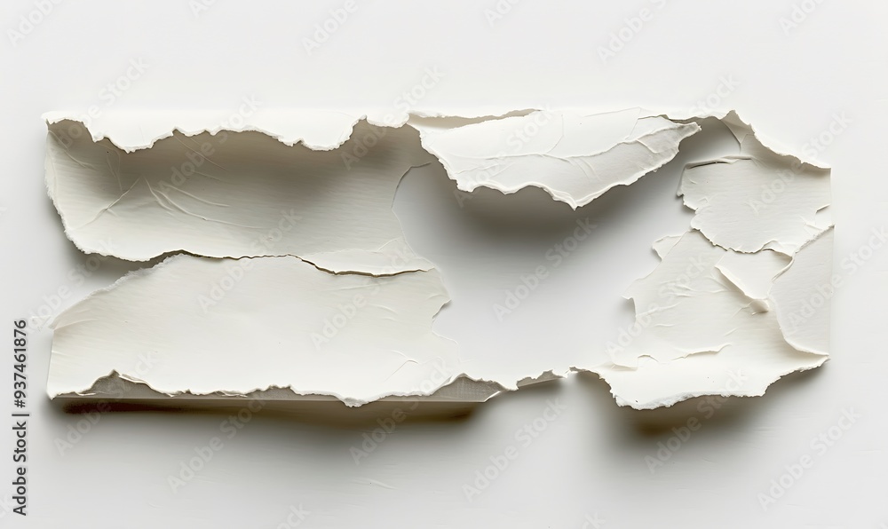 Ragged hole torn in ripped paper, isolated on white background. Ragged hole torn in ripped paper, isolated on white background.