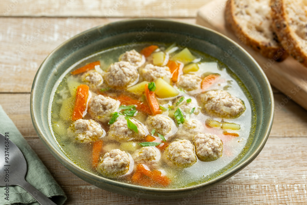 meatball soup with vegetables meatball soup with vegetables