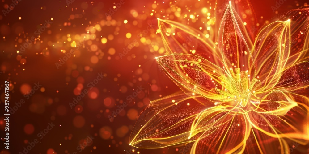 Golden flower glow Golden flower glow