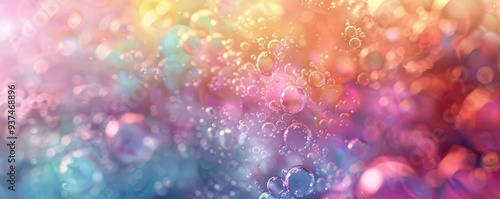 Softcolored bokeh patterns, organic shapes, dreamy and natural, digital painting