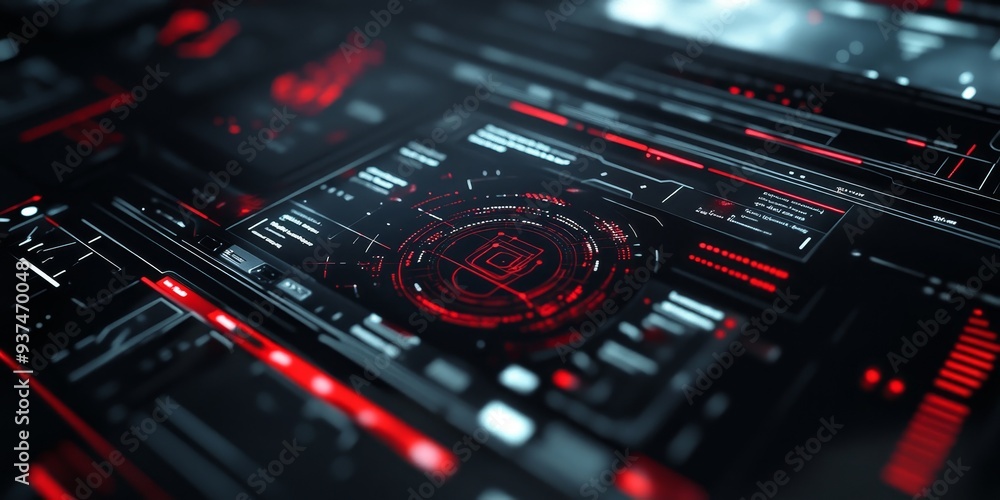 Macro shot of an AR user interface, sharp and responsive digital elements blending seamlessly with the real world, high-tech interaction Macro shot of an AR user interface, sharp and responsive digital elements blending seamlessly with the real world, high-tech interaction