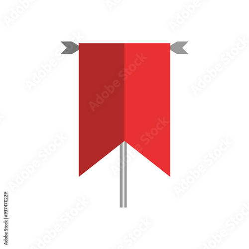 Middle Ages Medieval Flag Vector