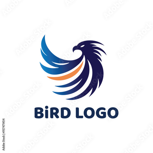 Bird icon logo vector image editable