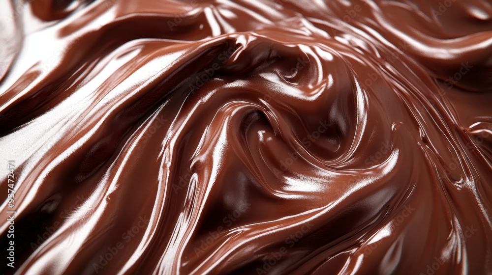 Rich, smooth chocolate texture swirls creating a delightful and indulgent visual. Perfect for dessert or culinary themes. Rich, smooth chocolate texture swirls creating a delightful and indulgent visual. Perfect for dessert or culinary themes.
