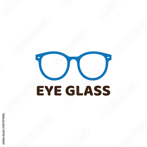 Eye glass vector editable 