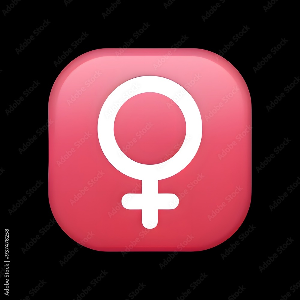 Female Gender Symbol Emoji on Pink Background
Female Gender Symbol Emoji on Pink Background
