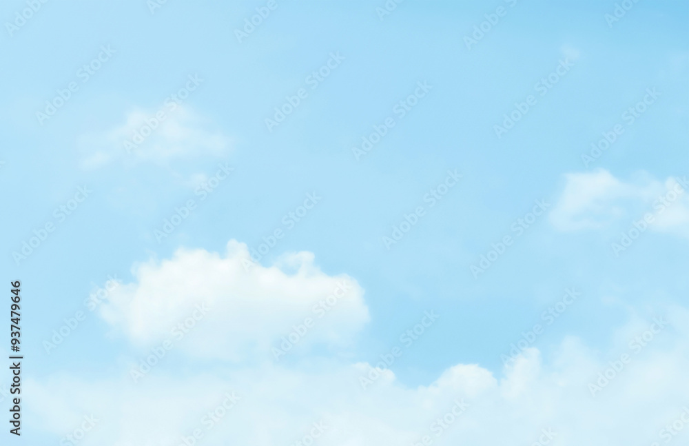 Blue pastel sky with white cloud. Beautiful sky in the morning. Freedom of life, New life beginning and Positive thought and energy concepts. Blue pastel sky with white cloud. Beautiful sky in the morning. Freedom of life, New life beginning and Positive thought and energy concepts.