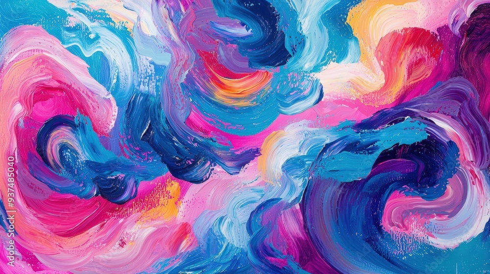 Fototapeta premium Abstract colorful swirls
