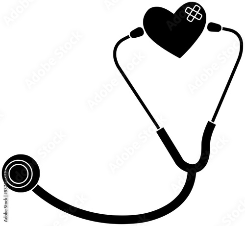 medical illustration cpr silhouette heart logo monitor icon  emergency outline emergency ecg health hospital organ cardiac pulse patient doctor shape doctor care resuscitation for vector graphic backg