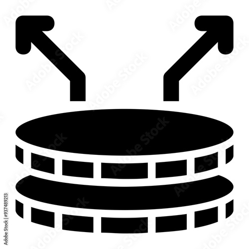 altcoin, alternative coin, coins, cryptocurrency, crypto, blockchain solid or glyph icon