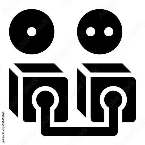 block height, blockchain, block chain, block number, block index, block depth solid or glyph icon