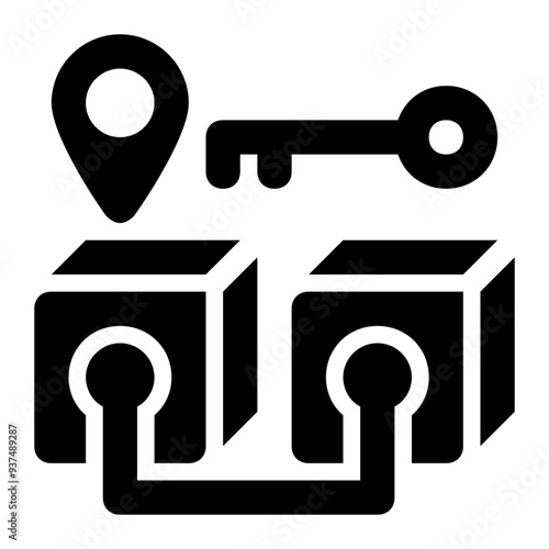 blockchain address, blockchain, block chain, address, network, public key solid or glyph icon