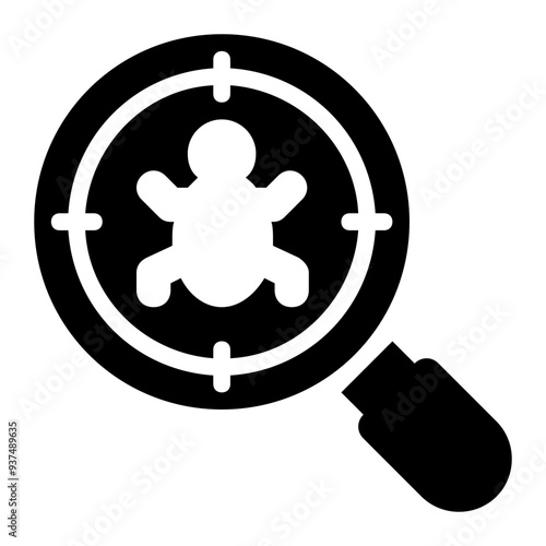 bug bounty, bug research, bug analysis, bug, bug hunting, debugging solid or glyph icon
