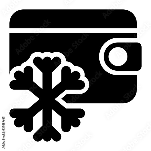 cold wallet, cold storage, offline wallet, wallets, blockchain, block chain solid or glyph icon