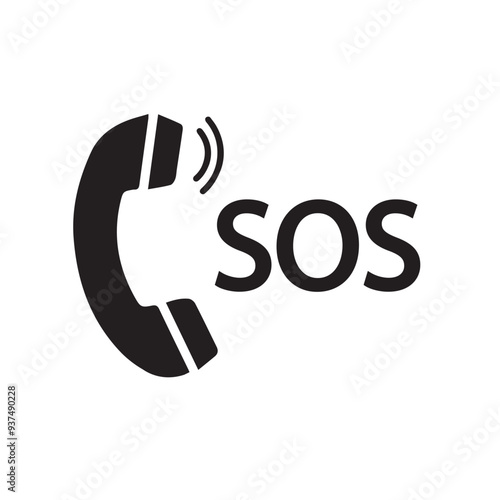 emergency call icon vector design