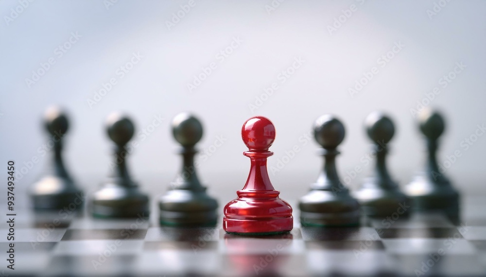 The Singular Red Pawn: Defying the Norm on the Chessboard The Singular Red Pawn: Defying the Norm on the Chessboard