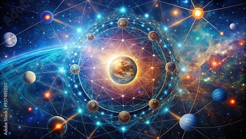 * Cosmic Connection: implying a connection to the universe and the mysteries of the cosmos photo