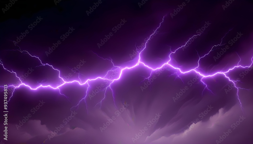 Purple lightning bolts against a dark background 11