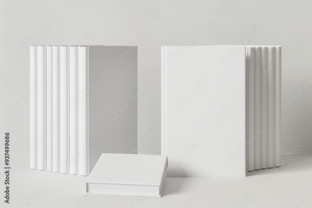 Three-Dimensional Render of a Simple Book, showcasing its design from multiple perspectives, emphasizing its cover texture, spine details, and page structure, visually engaging and informative. Three-Dimensional Render of a Simple Book, showcasing its design from multiple perspectives, emphasizing its cover texture, spine details, and page structure, visually engaging and informative.