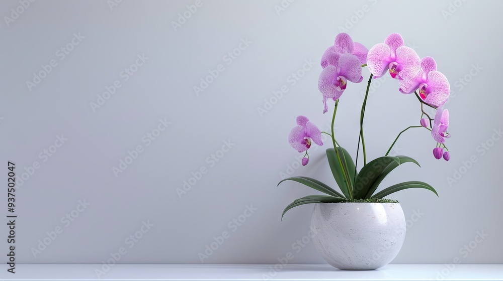 	
Orchid on a white background	
