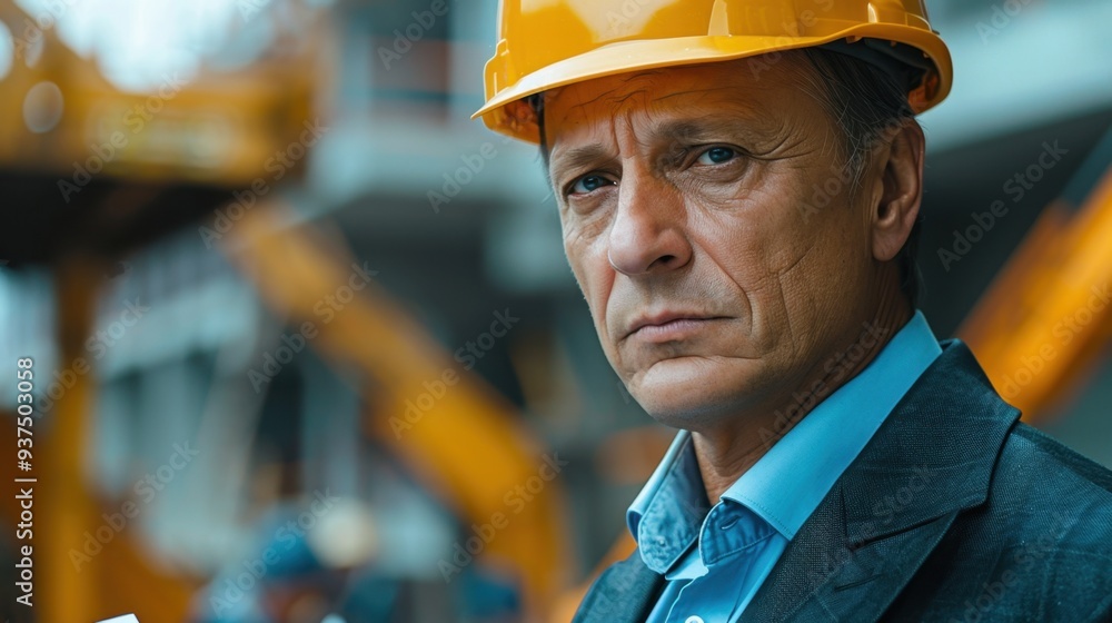 Development Review: In a suit and hard hat, real estate developer tours the construction site of a high-rise, discussing progress with contractors and analyzing blueprints with a serious look.
Development Review: In a suit and hard hat, real estate developer tours the construction site of a high-rise, discussing progress with contractors and analyzing blueprints with a serious look.