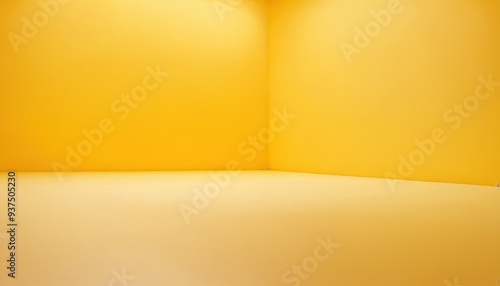 Yellow gradient wall and empty studio room background 14