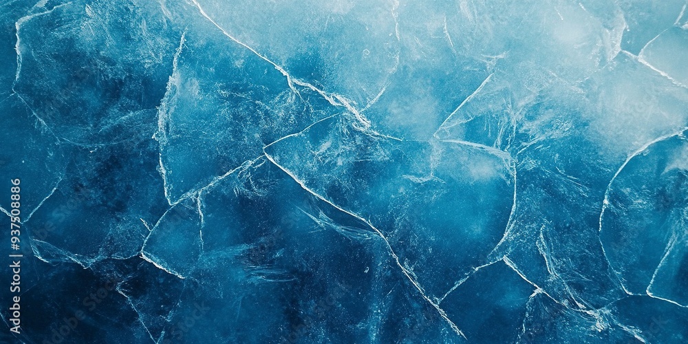 Abstract natural ice texture. Freezy ice surface. Blue backdrop with cracks and scratches on frozen water. Generative ai Abstract natural ice texture. Freezy ice surface. Blue backdrop with cracks and scratches on frozen water. Generative ai
