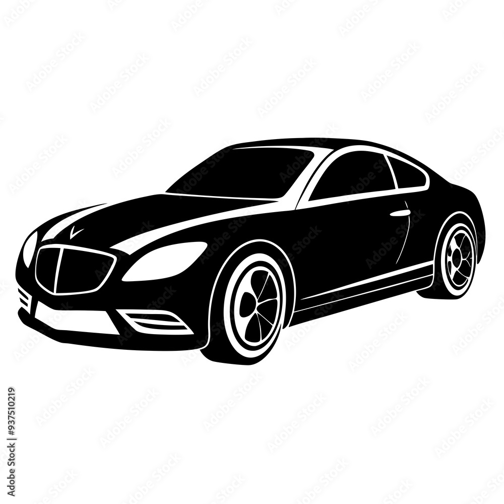 Naklejka premium car isolated on white