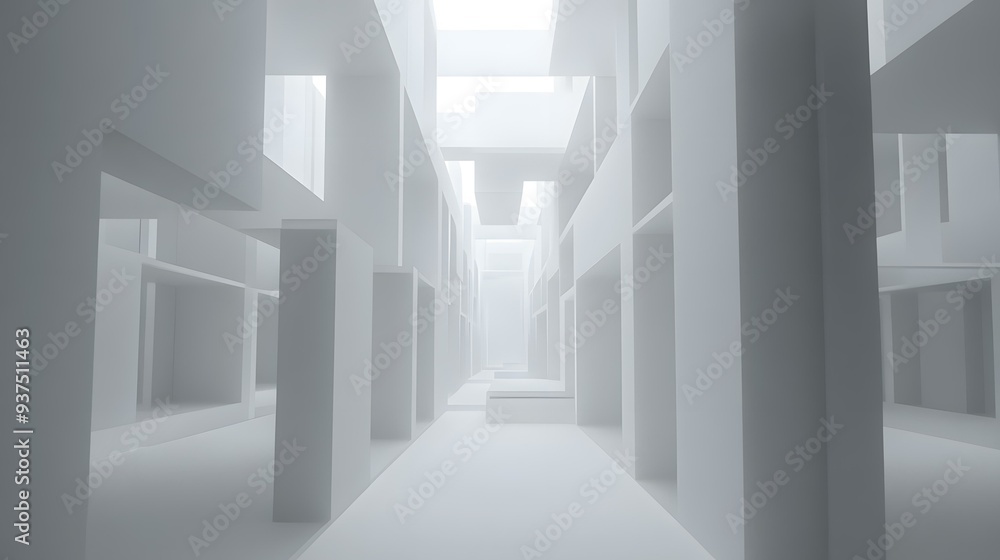 Abstract White Minimalist Architecture Interior Design Abstract White Minimalist Architecture Interior Design