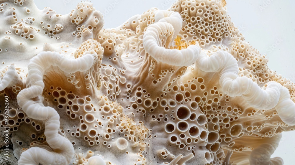 A close-up photo of a stunning coral formation A close-up photo of a stunning coral formation