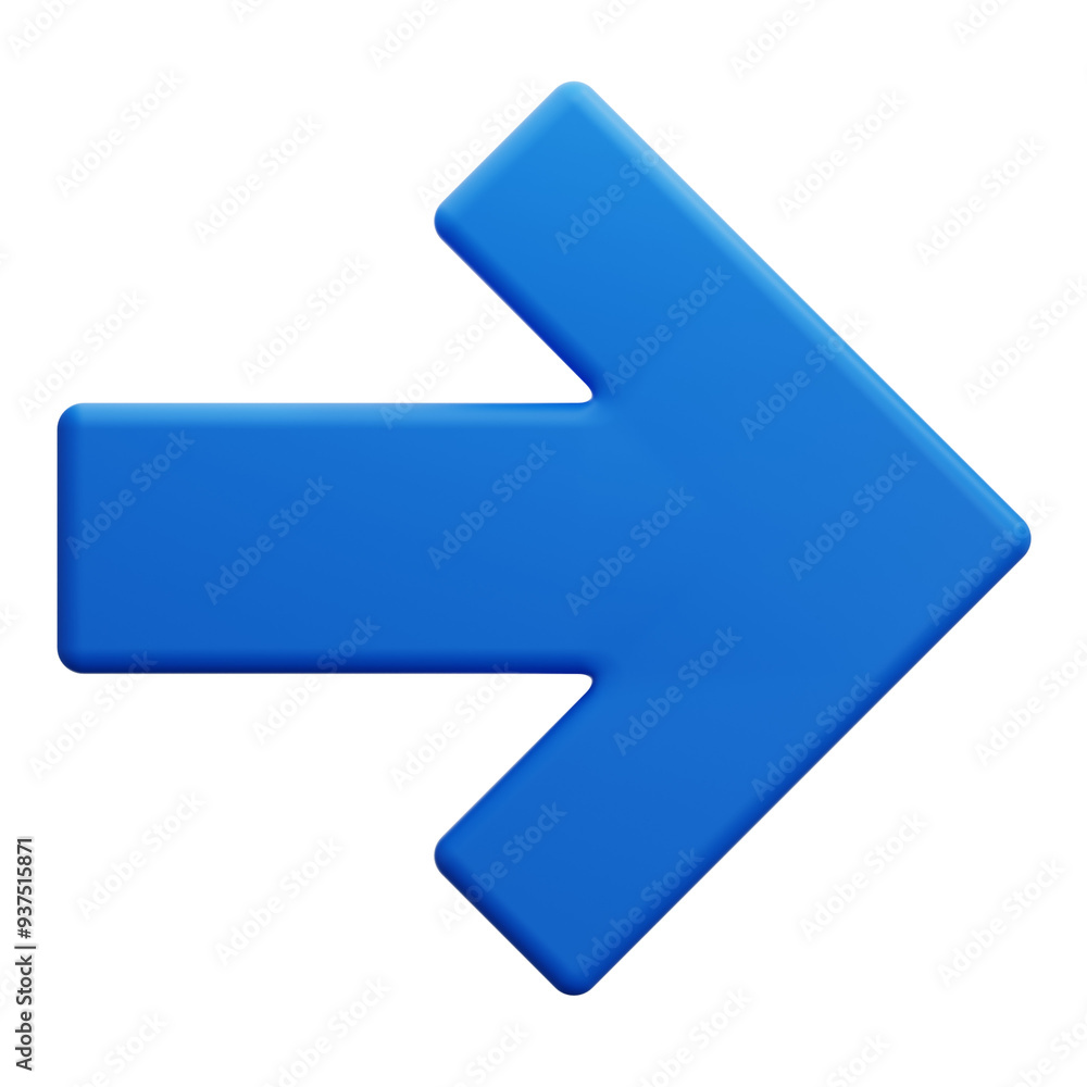 right blue arrow 3d illustration right blue arrow 3d illustration