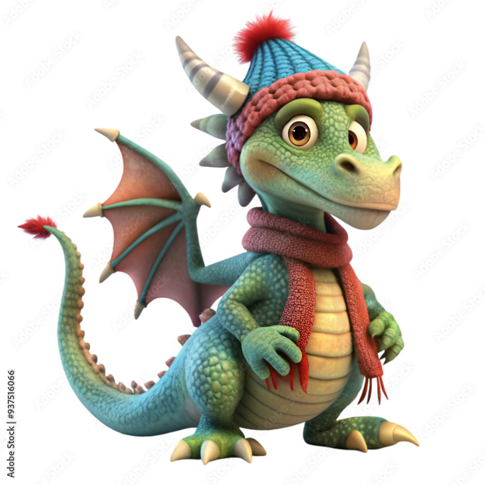 Fototapeta premium 3d dragon character