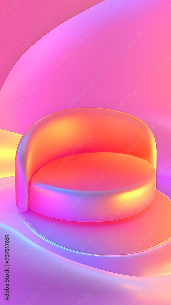 Obraz premium Abstract 3D Rendered Background With Gradient Colors