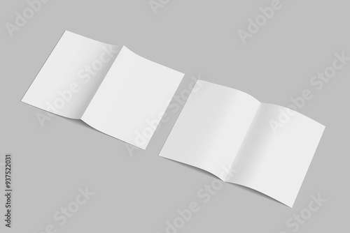 A4 Bifold Brochure Mockup