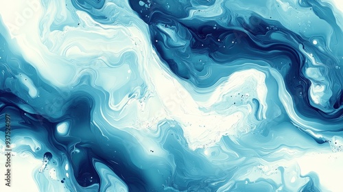 Wallpaper Mural Blue Abstract Swirls Torontodigital.ca