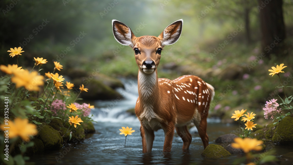 Fototapeta premium white deer