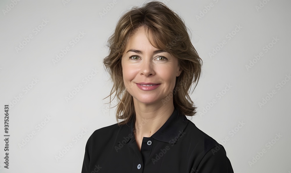 Confident Middle-Aged Businesswoman Headshot - Natural Portrait Photography