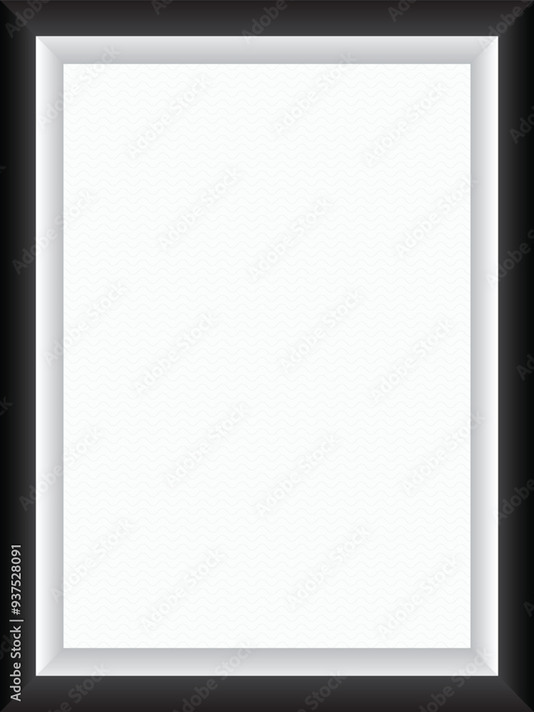 Photo frame. Vector isolated picture frame mockup on transparent background. Stock vector. Photo frame. Vector isolated picture frame mockup on transparent background. Stock vector.