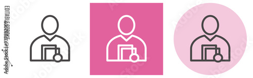 理学療法士・看護師｜ライン・アイコン　[線の編集可能]