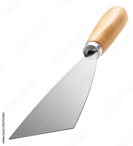 Plakat w ramie Putty knife scraper isolated