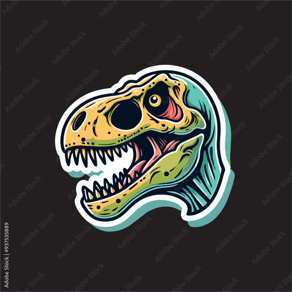 vector image of a trex dinosaur head vector image of a trex dinosaur head