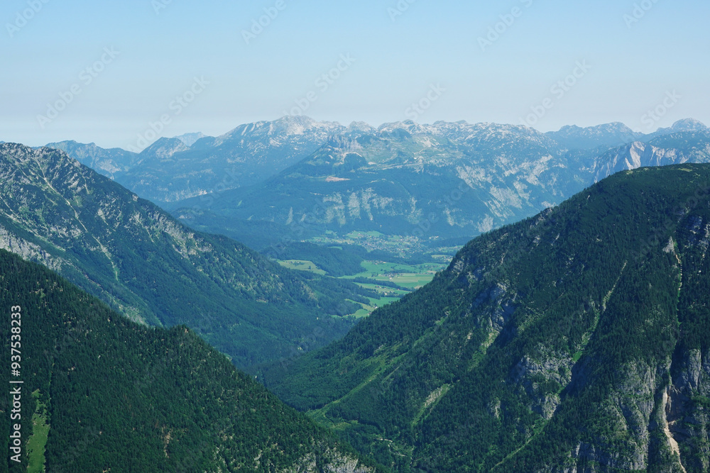 The view from Krippenstein mountain, Austria The view from Krippenstein mountain, Austria