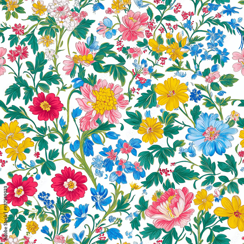 Seamless Pattern 'Beautiful Floral' Seamless Pattern 'Beautiful Floral'