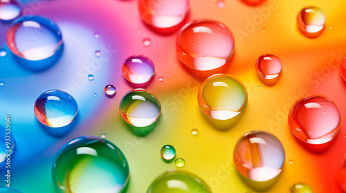 Wallpaper Mural Abstract acrylic pour painting with red, purple, and gold colors. The colors swirl and blend together. Water drops. Torontodigital.ca