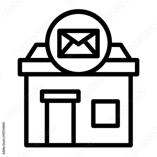 Post Office Vector Icon Design