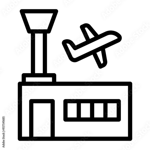 Airport Vector Icon Design
