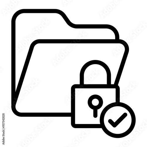 Folder Permissions Vector Icon Design