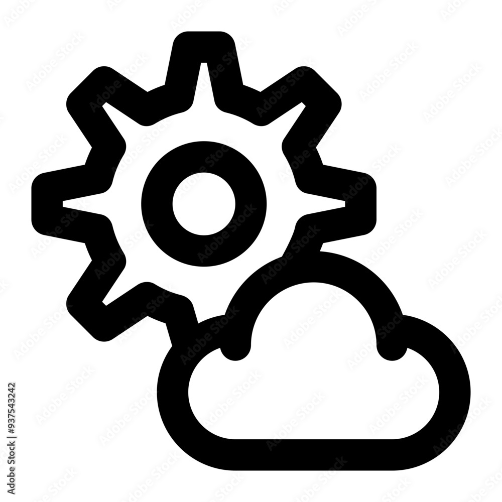 cloud development, cloud engineering, cloud computing, development, configuration, setting outline icon cloud development, cloud engineering, cloud computing, development, configuration, setting outline icon